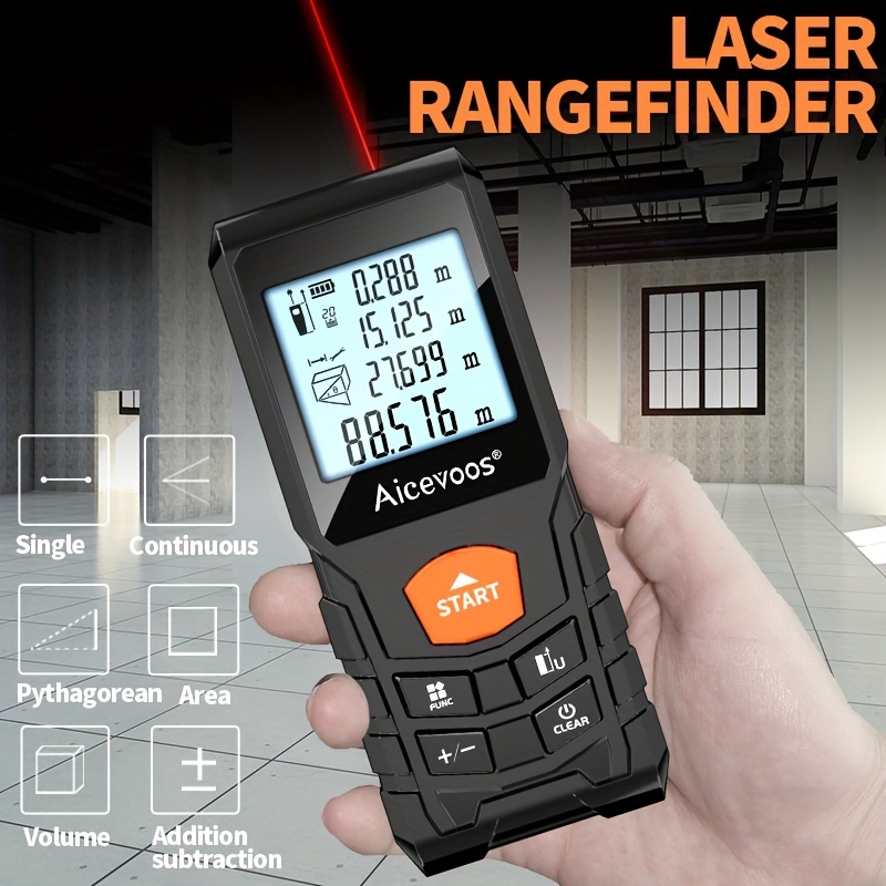 Mileseey Portable Laser Distance Meter Laser Rangefinder high-precision  Digital trena laser tape range finder measure tool