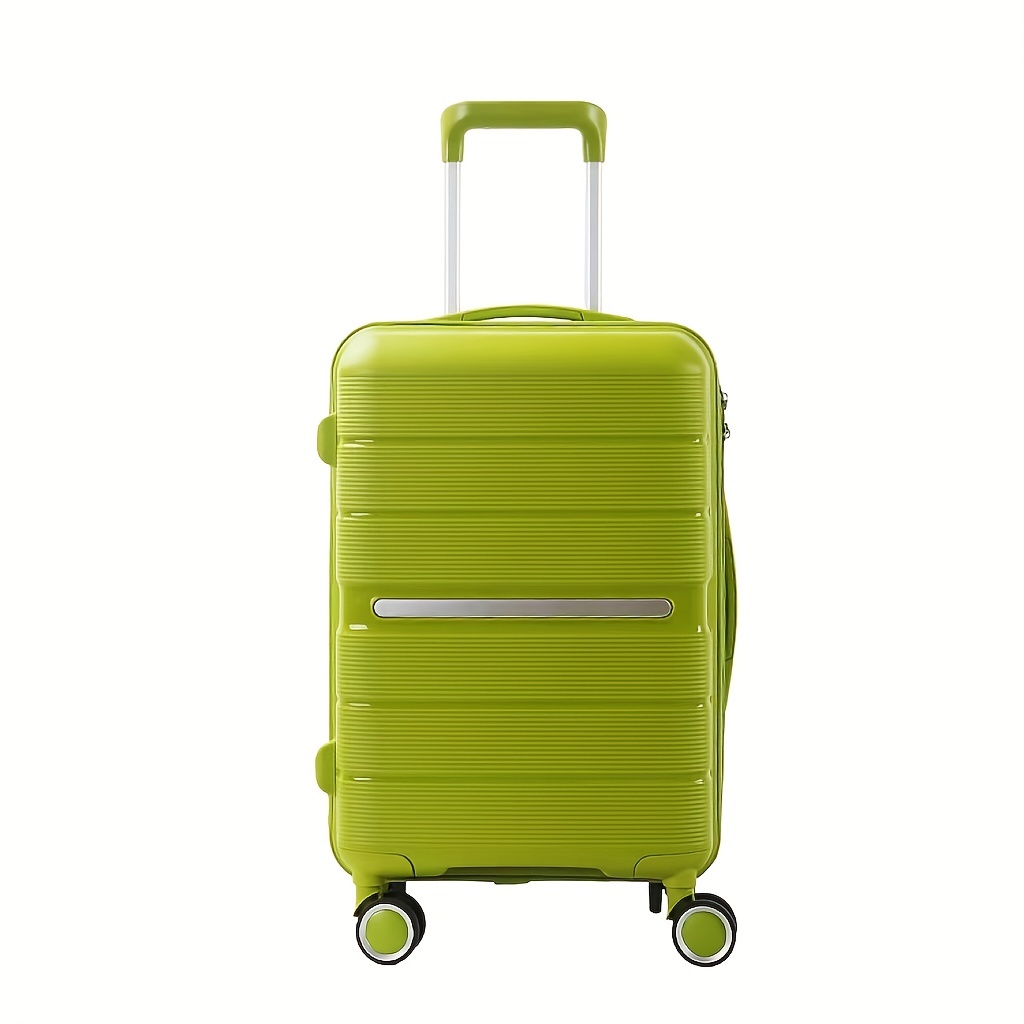 Trolley Suitcase, Durable Pp Suitcase, Hardshell Lightweight Luggage Sets,  Men's Women's Suitcase With Tsa Lock And Spinner Wheels For Travel Vacation  Holiday - Temu