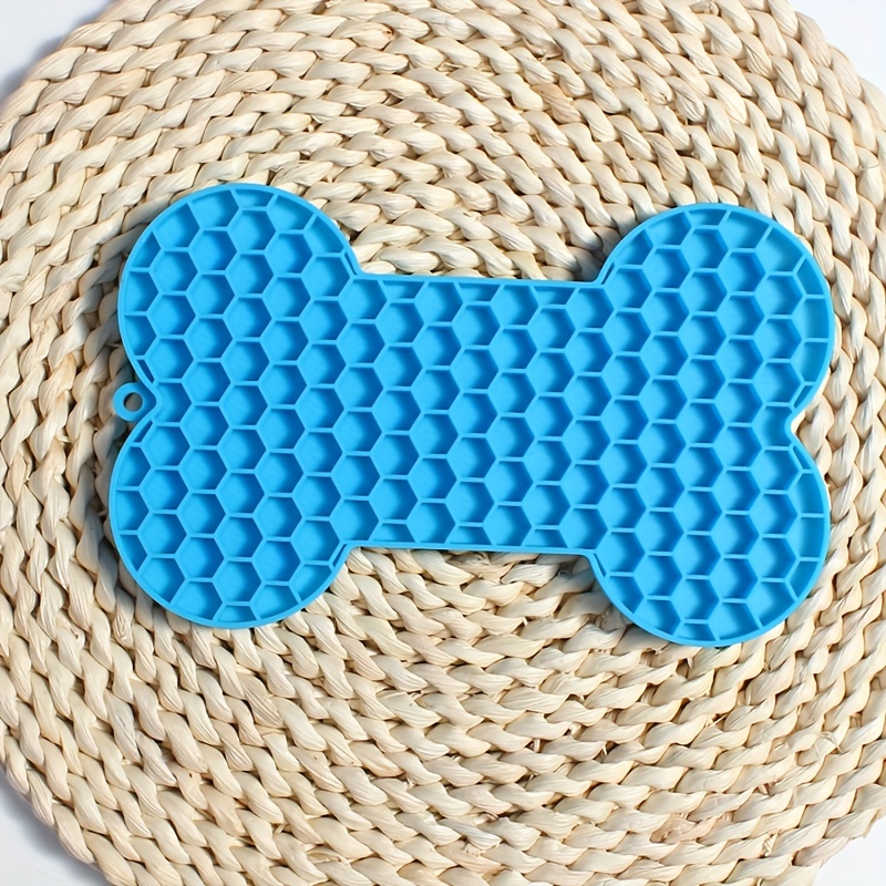 Bone-shaped Silicone Dog Lick Pad - Relieve Boredom & Anxiety With  Delicious Treats! - Temu