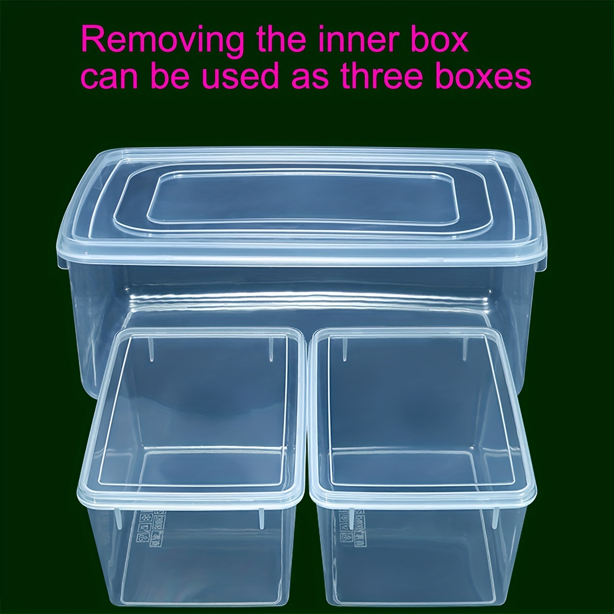 Superb Quality 4 compartment microwave food container With Luring