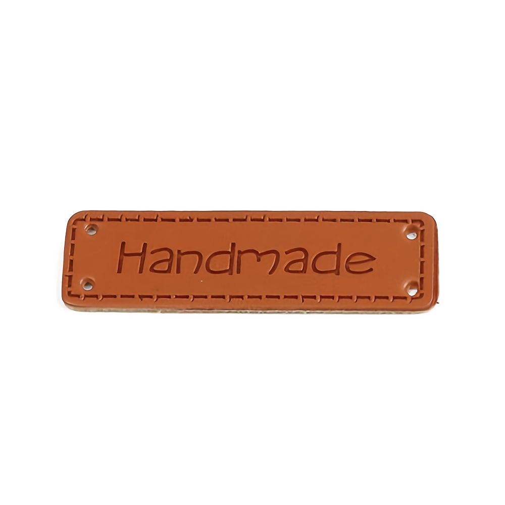 Handmade Faux Leather Tags Labels for Sewing Knitting Crocheting Projects