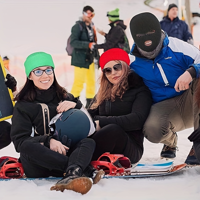 3-Hole Knitted Full Face Cover Ski Mask