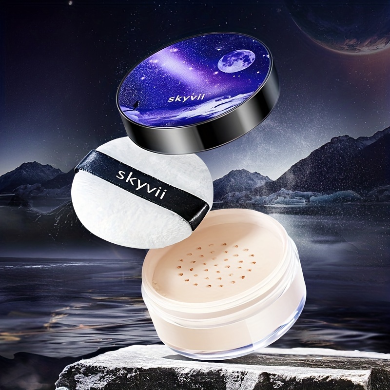 Starry Sky Setting Powder Loose Powder Oil Control Temu