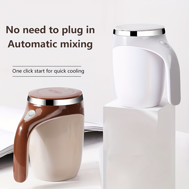 USB Rechargeable Stainless Steel Self-Stirring Mug with Magnetic