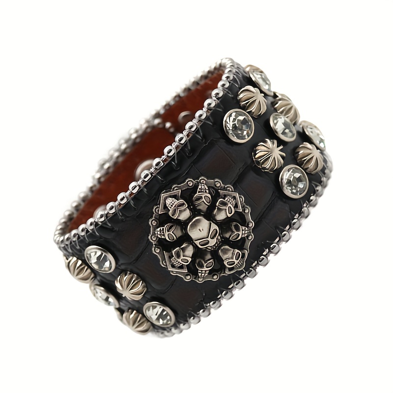 Halloween Rhinestone Western Bracelet Fashion Adjustable - Temu