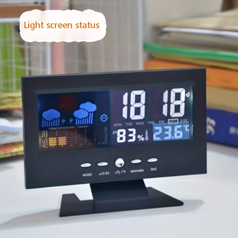 Digital Clock with Temperature & Humidity display
