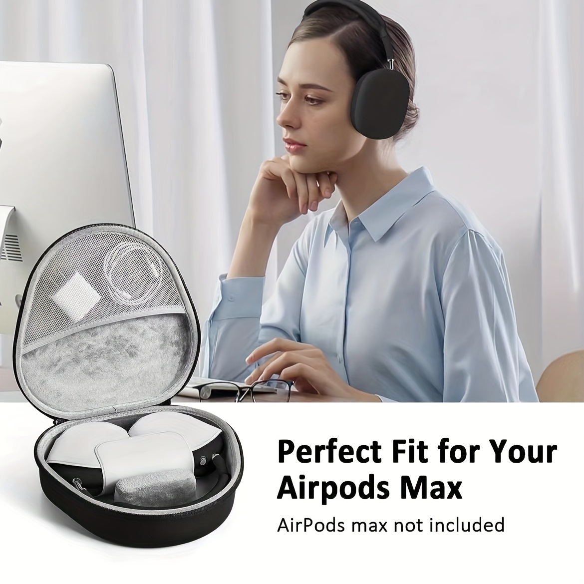 For Airpods Max Headphone Protection Hard Carrying Case Travel Bag Pouch  Storage
