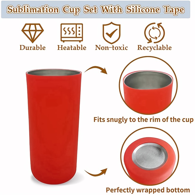 20oz Silicone Tumbler Wrap - Reusable