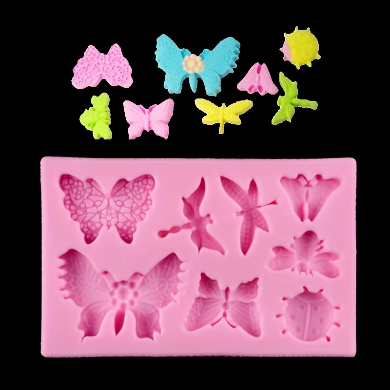 Butterfly Silicone Mold 3d Fondant Mold For Diy Pudding - Temu