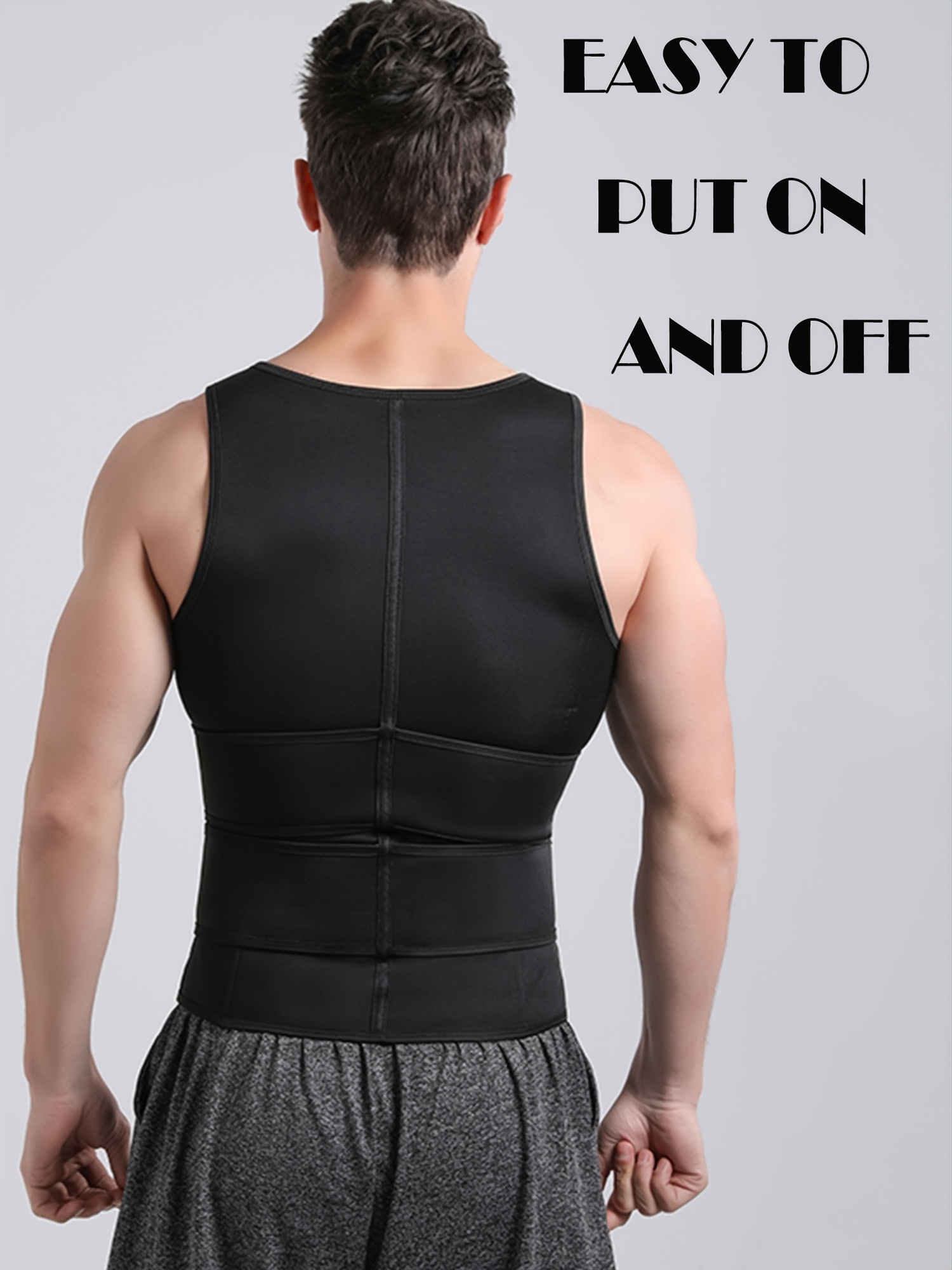 Mayboom Mens Waist Trainer Sauna Vest for Men Weight Loss Body Shaper Sweat  Vest for Men Faja Para Hombre Plus Size, Black Two Belt, Medium :  : Sports & Outdoors