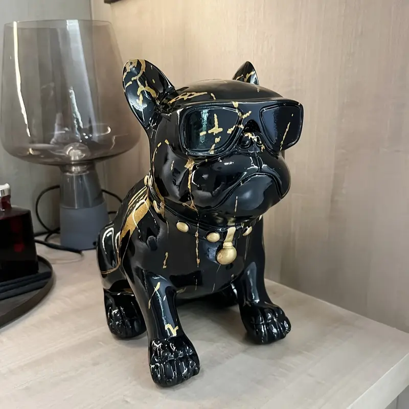 1pc Französische Bulldogge Spardose Figur, Kreative Bulldogge
