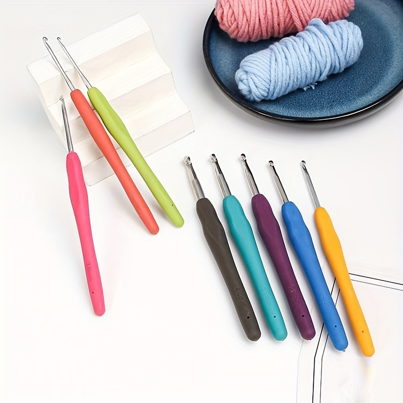 Aluminum Crochet Hooks Included Colorful Long Crochet - Temu