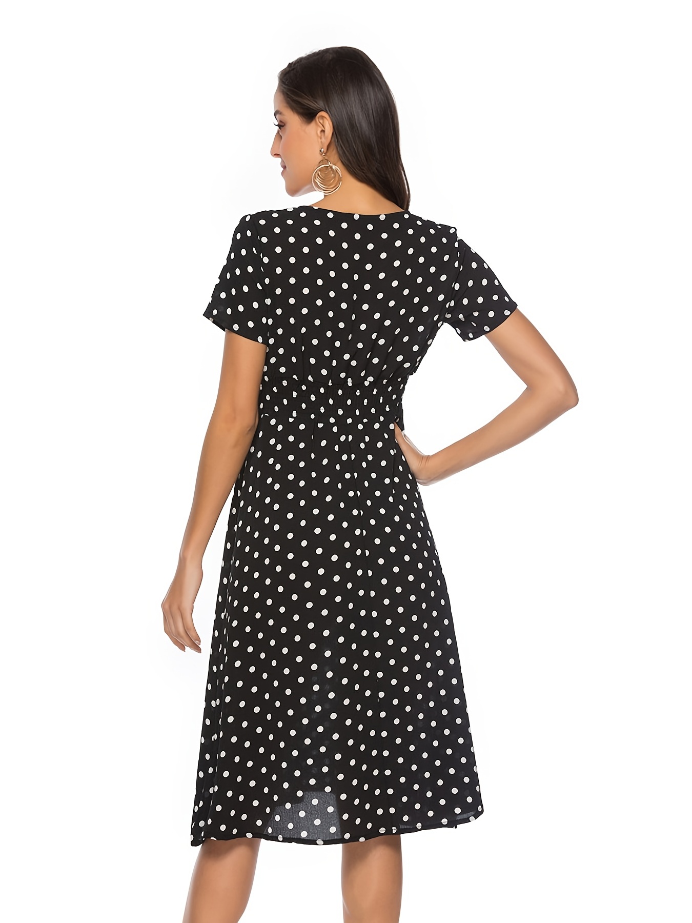 sachin and babi light blue dress Asymmetric polka-dotted chiffon scarf-collar dress | Icne | Long Dresses & Maxi  Dresses For Women