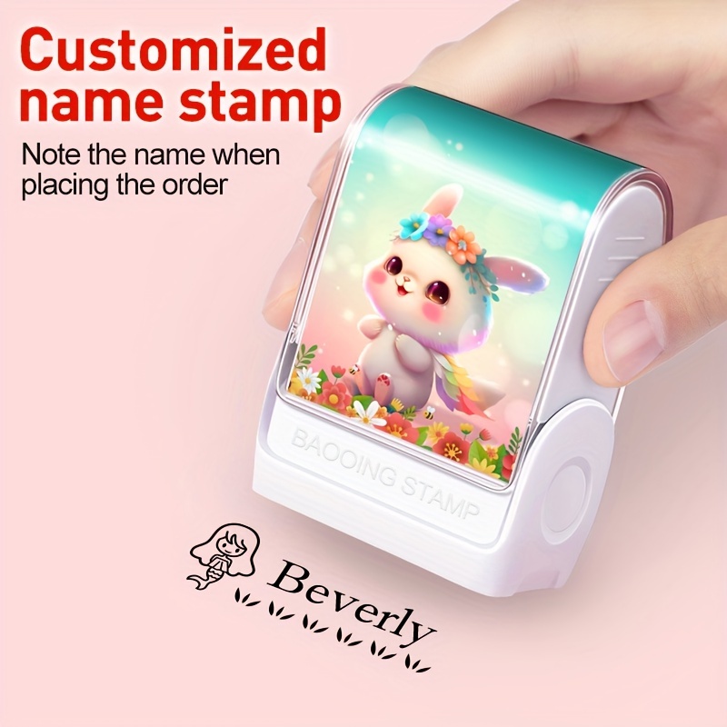 Name Stamp For Clothing Custom Name Stamp Personalized Diy - Temu