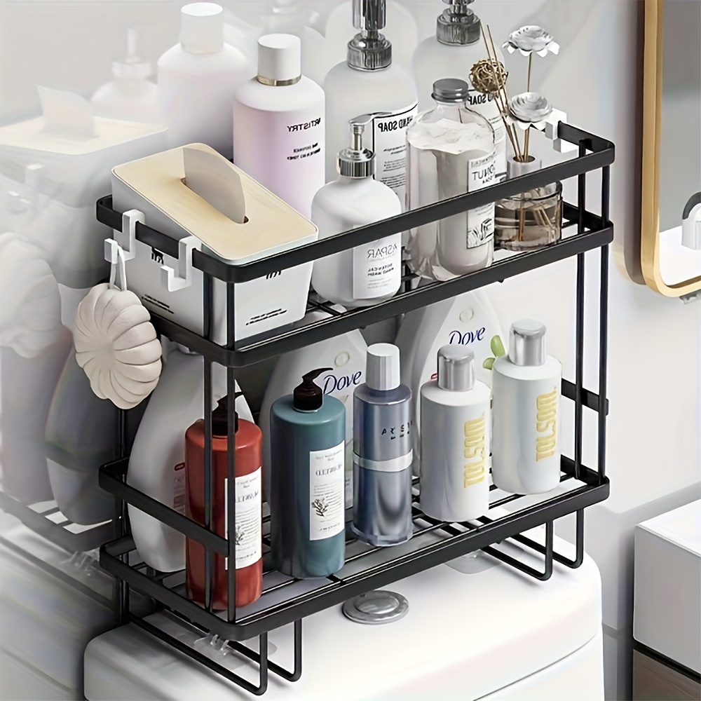 Estantes de ducha de acero inoxidable, organizador de ducha autoadhesivo  para almacenamiento de ducha de baño (blanco), 1 pieza, Moda de Mujer