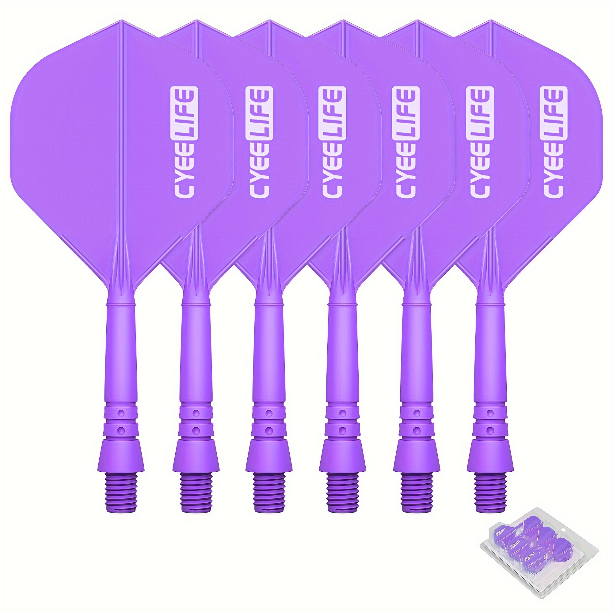 YIEUR Lot de 9 ailettes de fléchettes avec tiges solides violettes - 75 mm  - En plastique standard - Accessoire de jeu de fléchettes - Violet :  : Sports et Loisirs