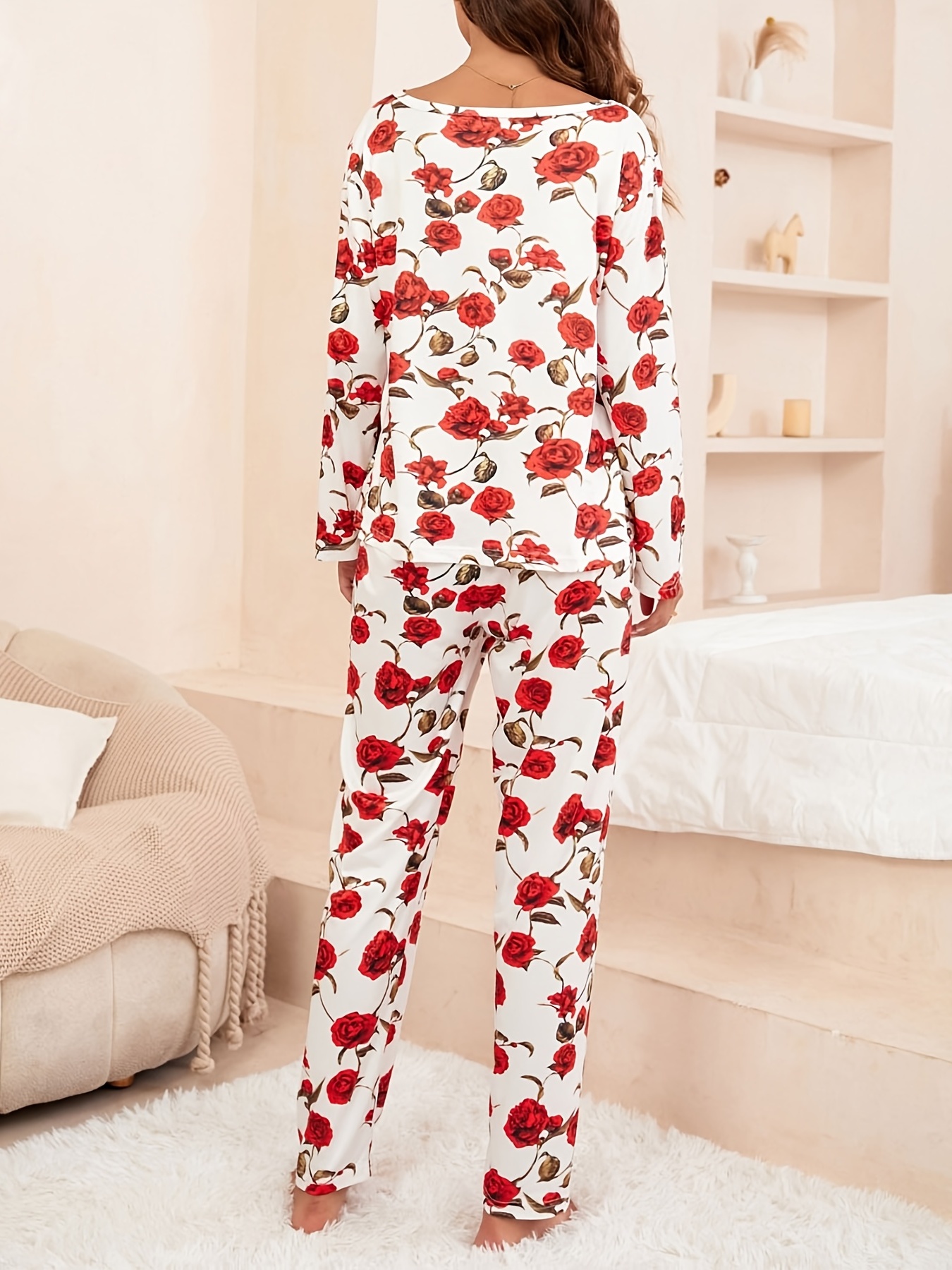 Conjunto de pijama de mujer Conjunto de pijamas de manga larga for