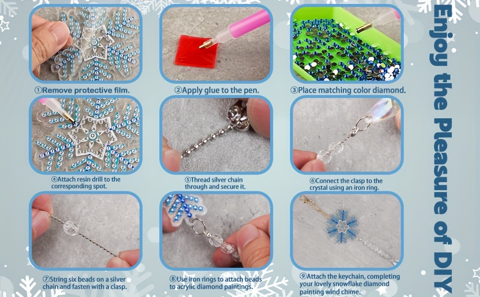 Winter Snowflake Diamond Painting Kits Double Sided Diamond - Temu