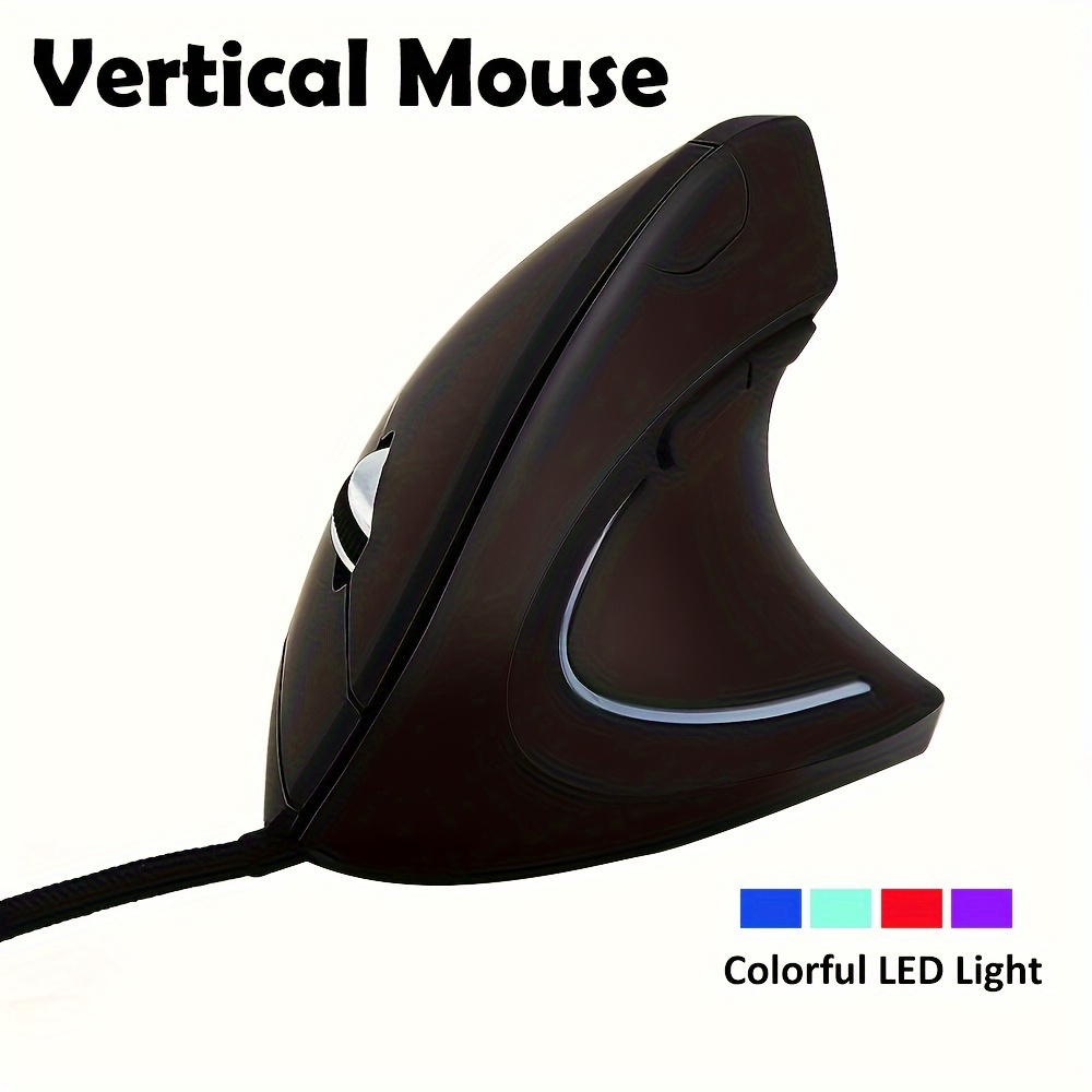 

Wired Right Hand Vertical Mouse Ergonomic Gaming Mouse 800 1200 1600 Dpi Usb Optical Wrist Healthy Mice Mause For Pc Computer
