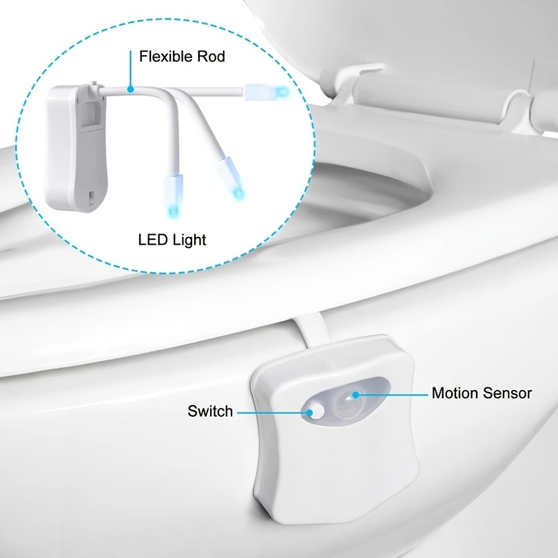 Bowl Brite Motion Sensor Night Light - Illuminate Your Toilet Bowl with  Style