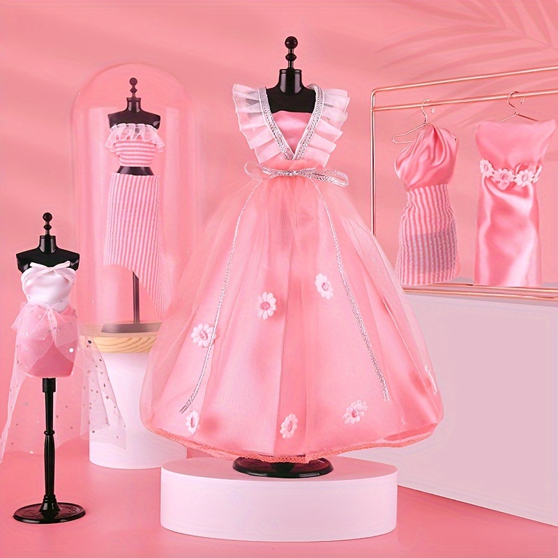 Great Choice Products Fashion Designer Kits for Girls, Fashion Design Games and Creativity DIY Toys with Mannequins, All in One Box Doll Clothes