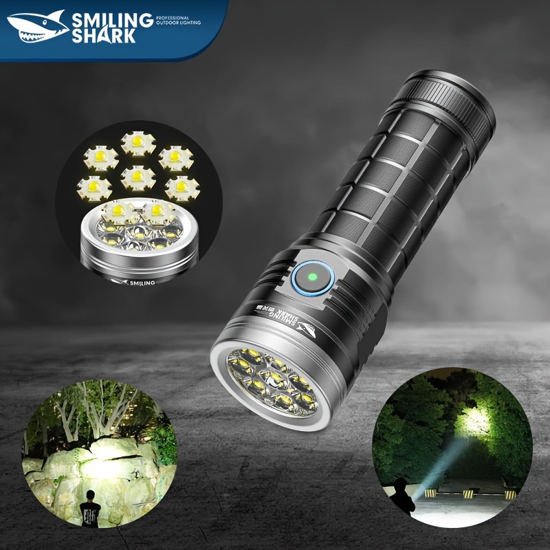 Super Powerful Flashlight Wiederaufladbare Taschenlampe Hochleistungsstarke  LED-Weißlicht-Taktische Laterne Mit Ladekabel - Temu Germany