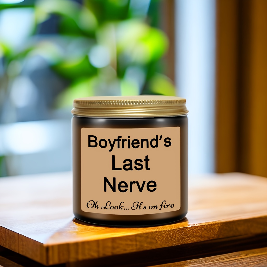 Lavender Scented Candle, Aromatherapy Jar Candles, Funny Boyfriend