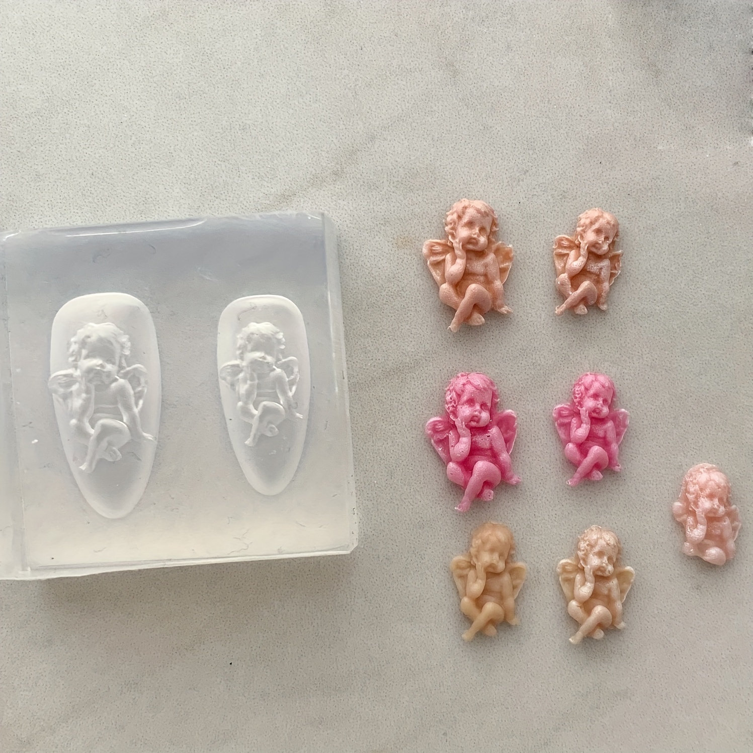 3d Angel Wings Nail Art Silicone Molds Mini Resin Nail Molds - Temu