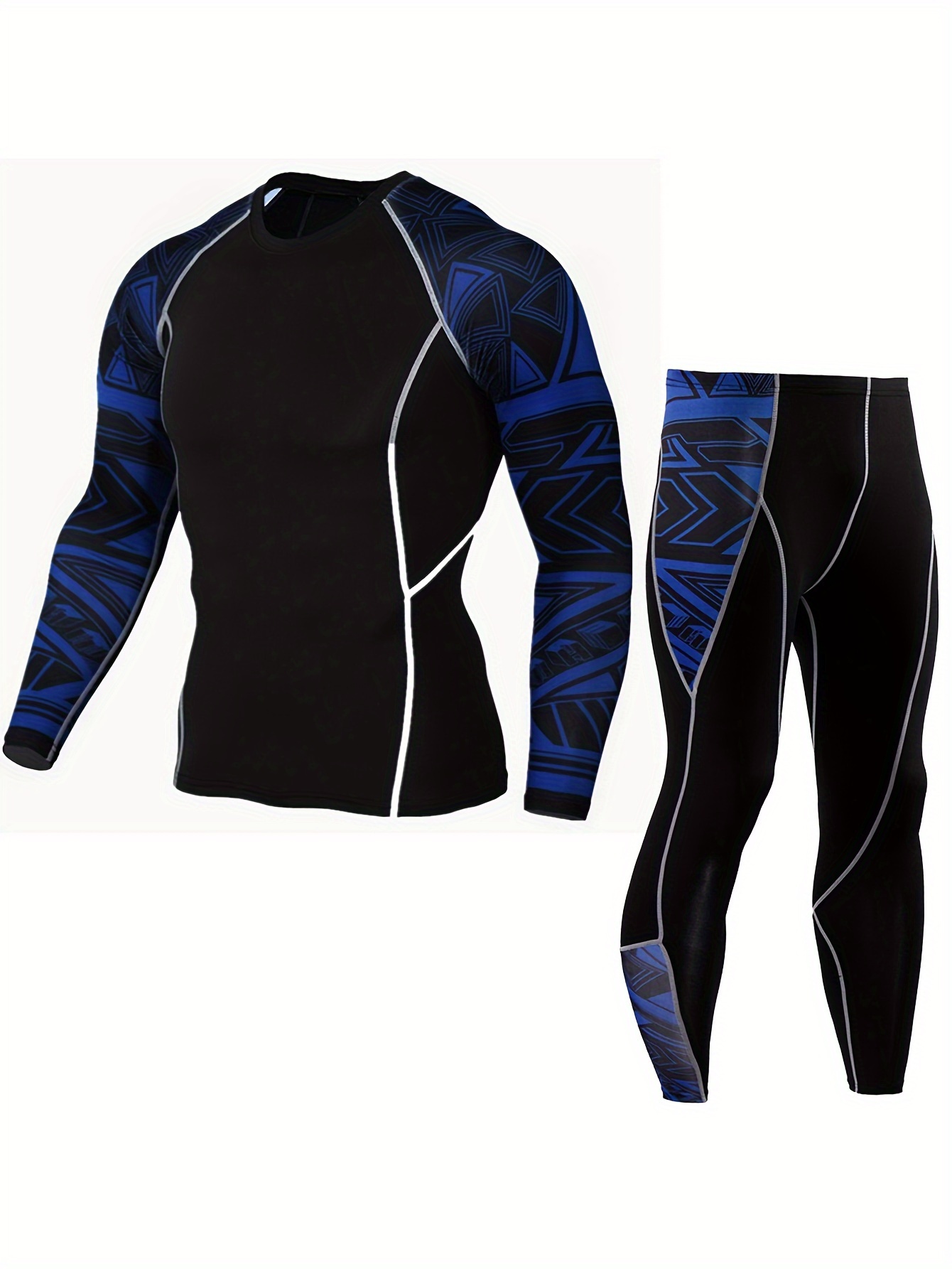 Men's Compression Underwear Sports Second Skin Track Suit Quick Drying  Winter Warm Base Layer Jogging Fitness Tights Workout Set