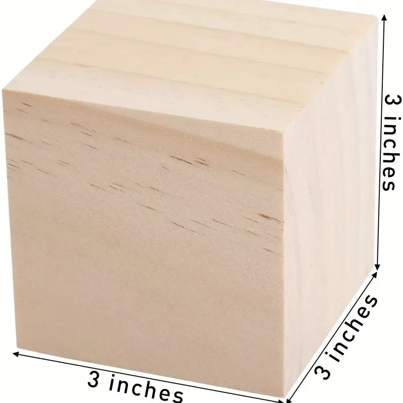 Unifinished Wooden Cubes Wooden Blocks Great For Crafts - Temu