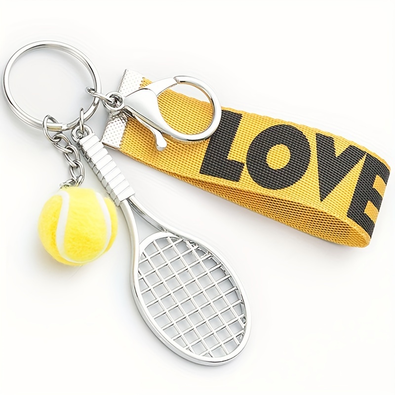 1pc Portachiavi Tennis Uomo, Portachiavi Racchetta Badminton, Stile  Sportivo In Lega Portachiavi, Motivo Love Portachiavi Auto Borsa,  Decorazione Appesa, Portachiavi Unisex, Checkout Online Rapido E Sicuro