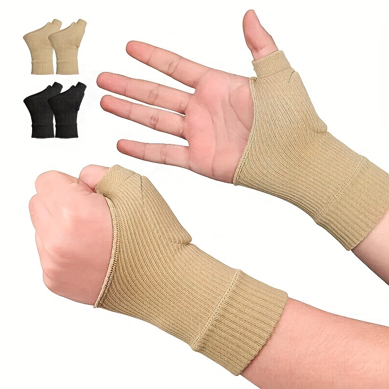 Guantes de terapia de compresión con relleno de gel para pulgar, mano,  muñeca, soporte para artritis, guantes de compresión brillar Electrónica