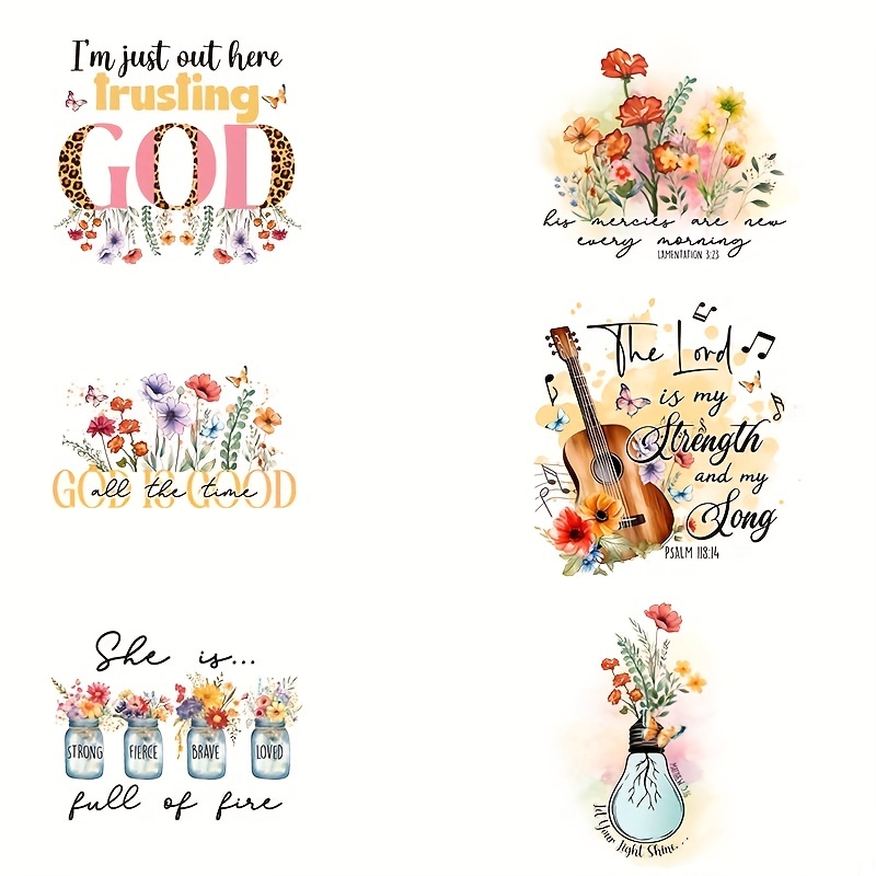 Christian Scripture Stickers, Bible Verse Stickers, Bible