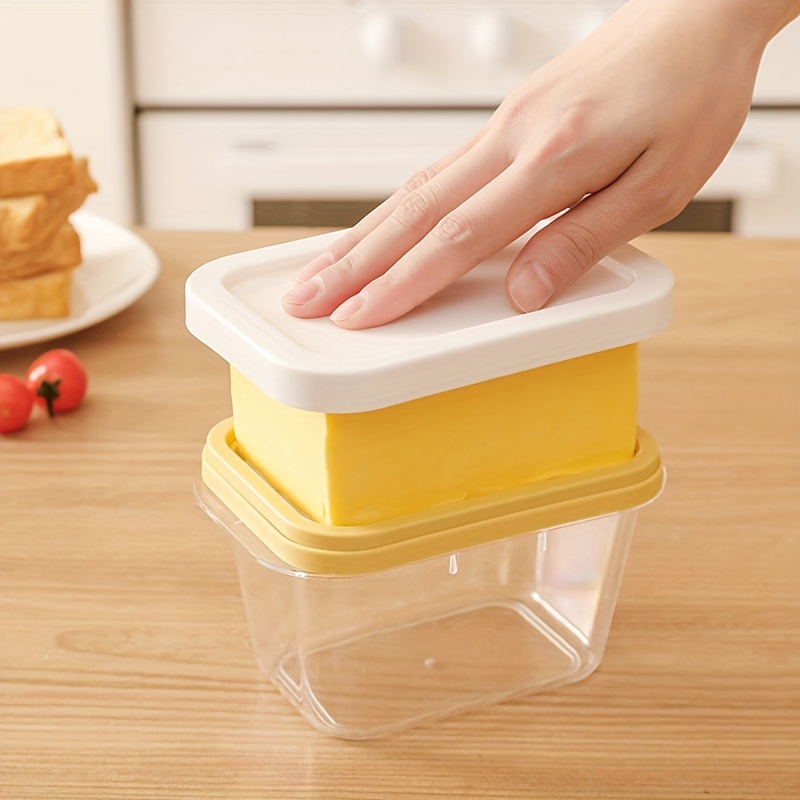 Plastic Refrigerator Storage Box Cheese Container Butter - Temu