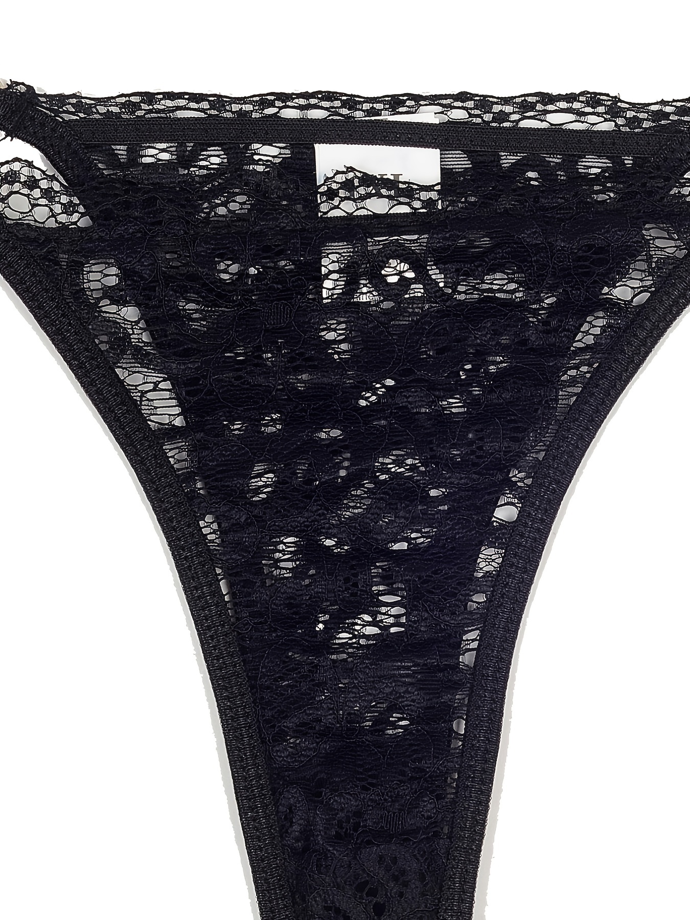 Generic 2X Women's Sexy Lace Open Crotch G-String Low Rise Underwear  Panties