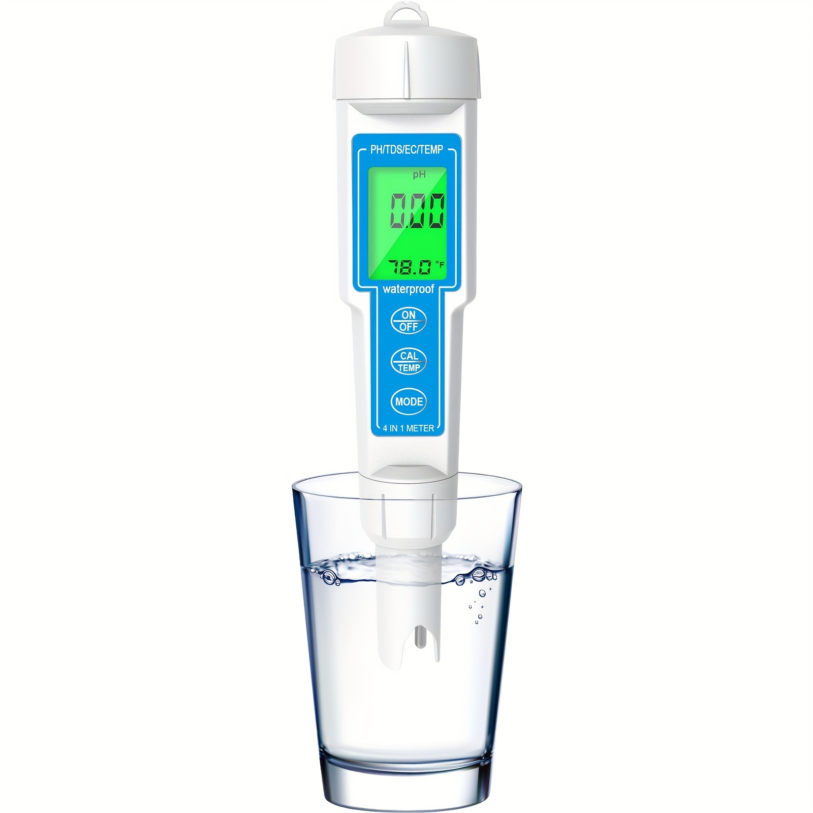 GuDoQi Calidad del Agua Probador de Medidor PH TDS Probador 4-en-1 Tes –  BOOSTBOXBE