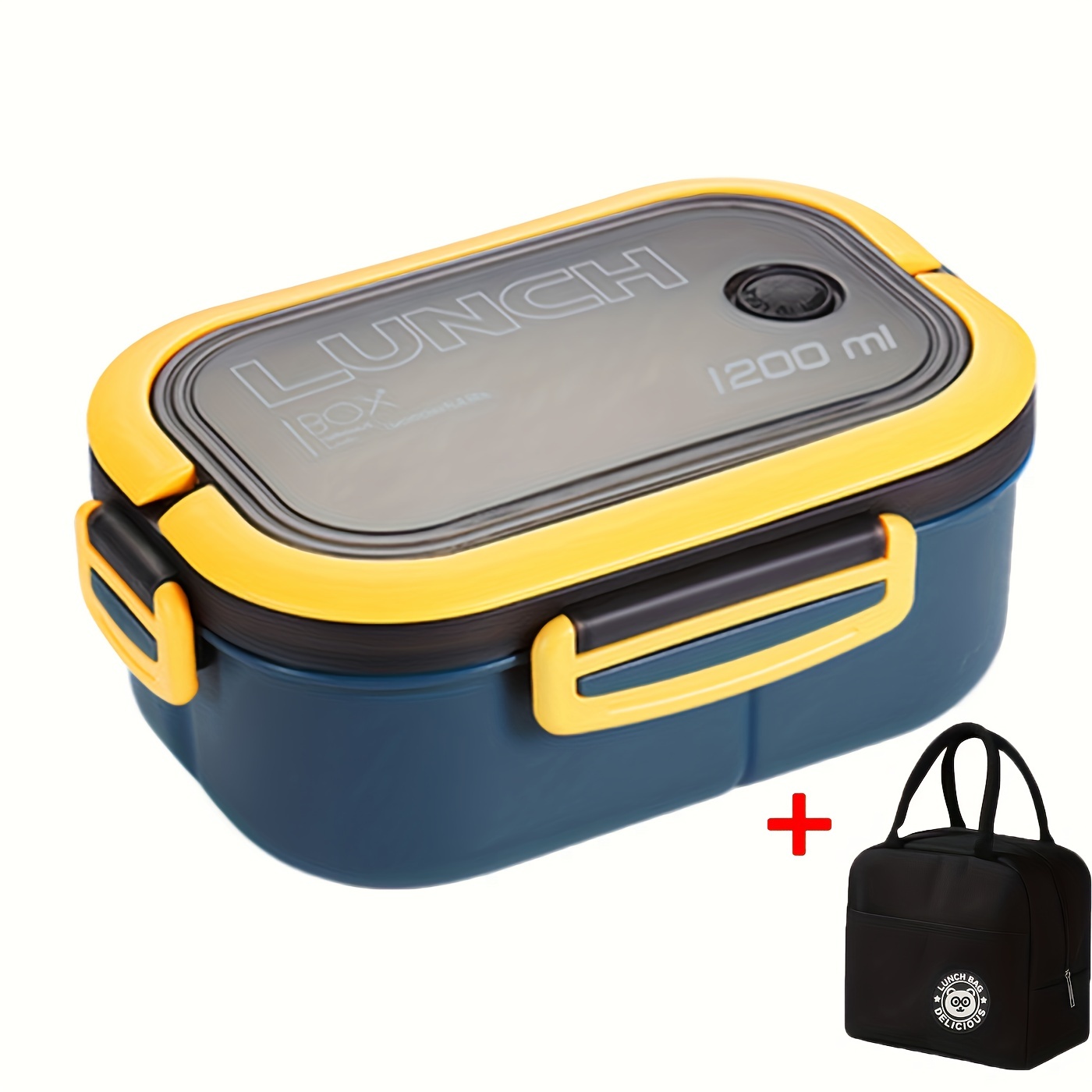 Portable Bento Bag With Lunch Box And Cup Ice - Temu