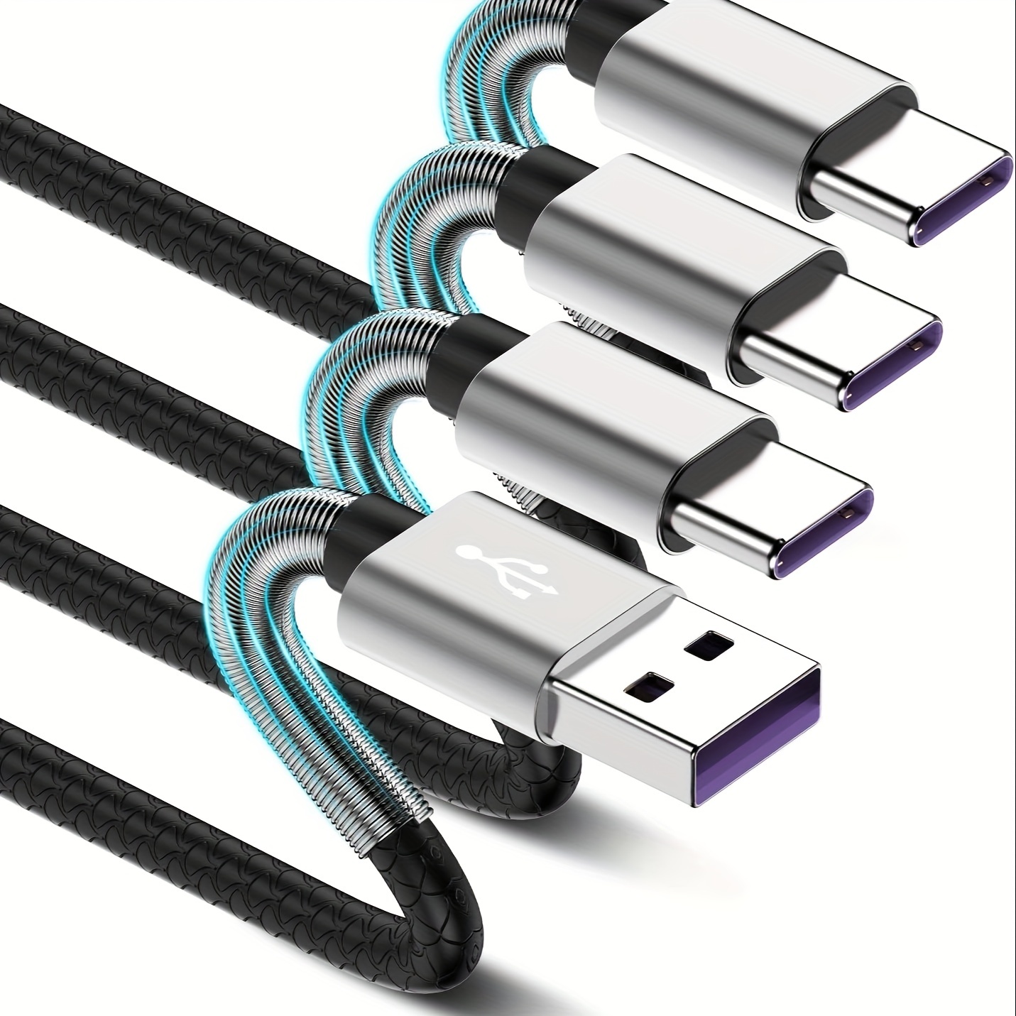Câble USB C 2M Charge Rapide Cable Chargeur pour Samsung A51 A52