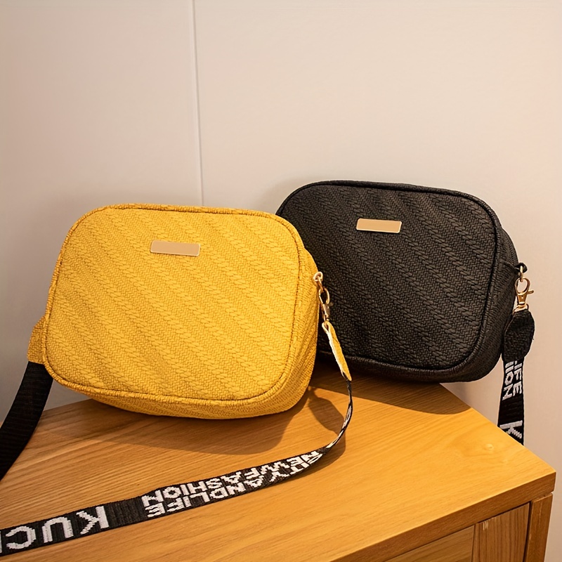 Minimalist Square Solid Color Handbag Shoulder Bag