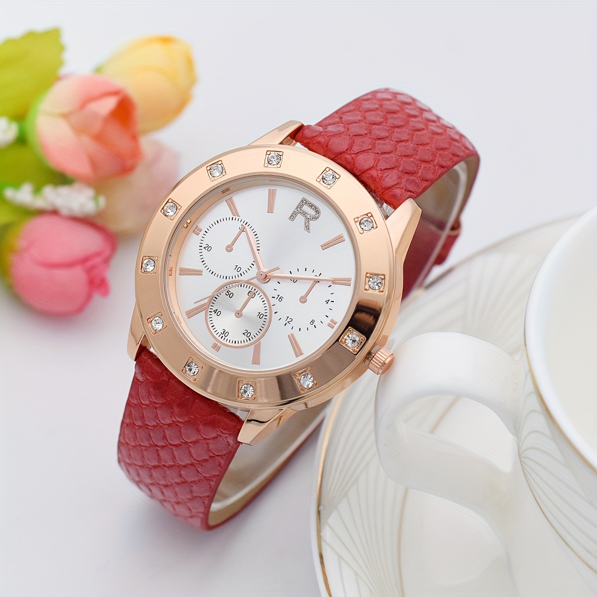 Women's Watch Star Fashion Quartz Watch Luxury Rhinestone - Temu