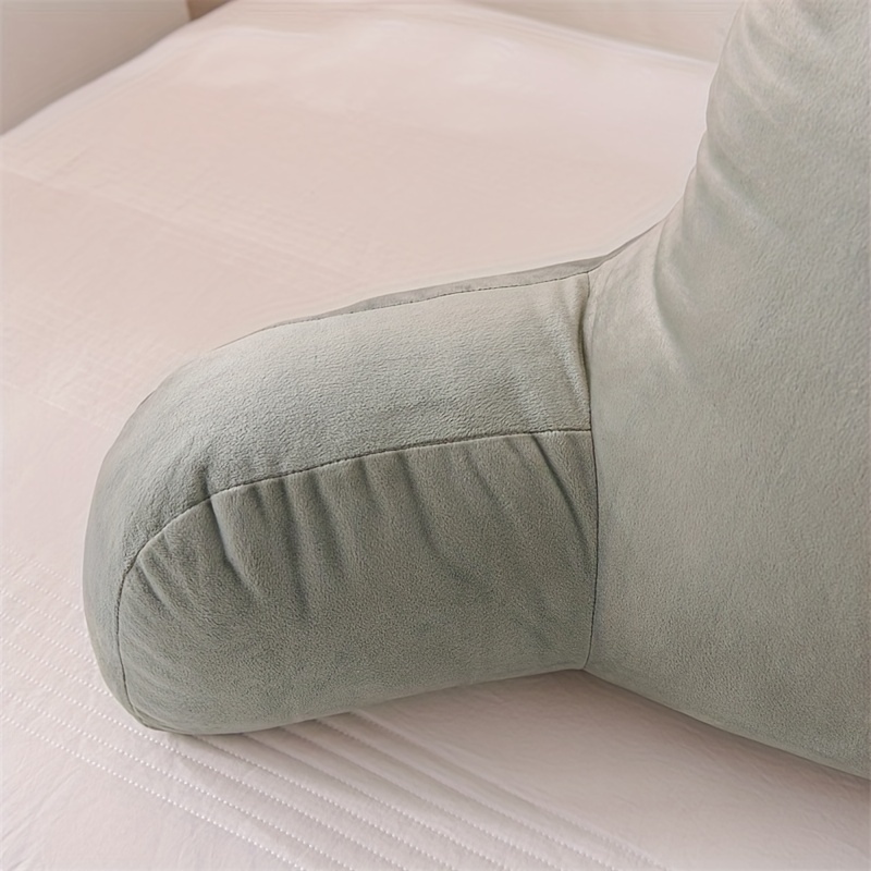 Crystal Velvet Gray Reading Pillow Back Pillow For Adults - Temu