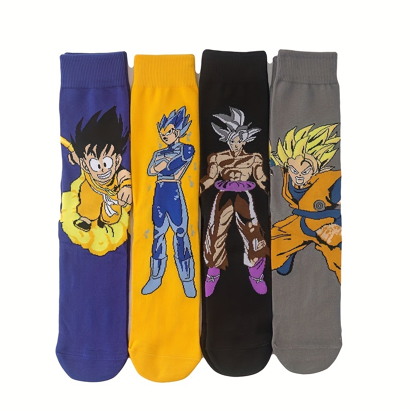 6 Pares de Dragon Ball Z San Goku Vegeta Niño Calcetines de algodón