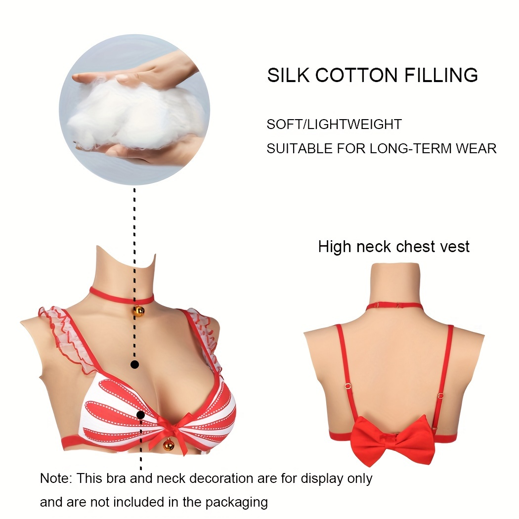 Prosthetic Breast, D Cup Lightweight Soft Elastic Silicone Breast For  Crossdressers For Post Op 