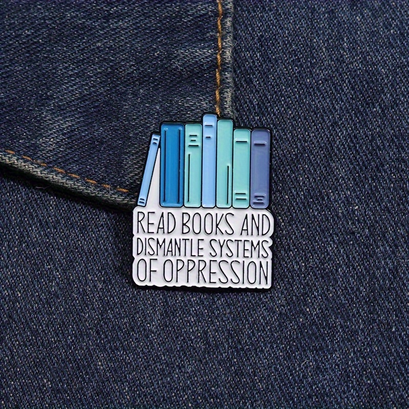 GDHY Book Enamel Pin Book Brooches Magic Book Magic ball Roll of paper  Reading Badges Literary