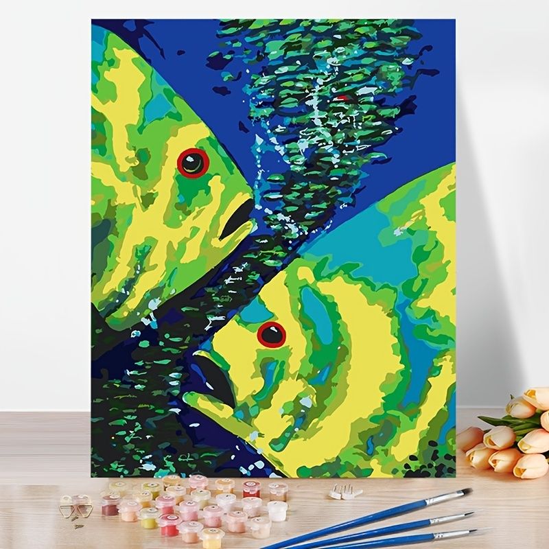 Wall Art Modern Paintings Oil Handmade Home Decor Living Room Diy Acrylic  Painting Kits Picture Abstract Animal Fish Painting By Number No Frame |  Today's Best Daily Deals | Temu