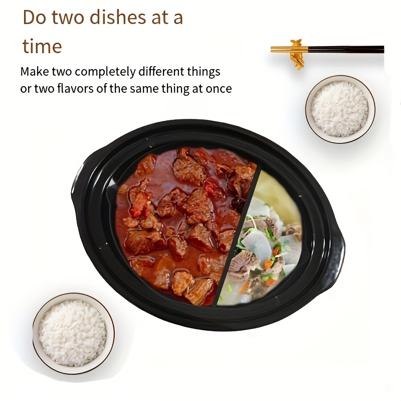 1 Silicone Slow Cooker Divider Liners For 6qt 7qt 8qt Oval - Temu