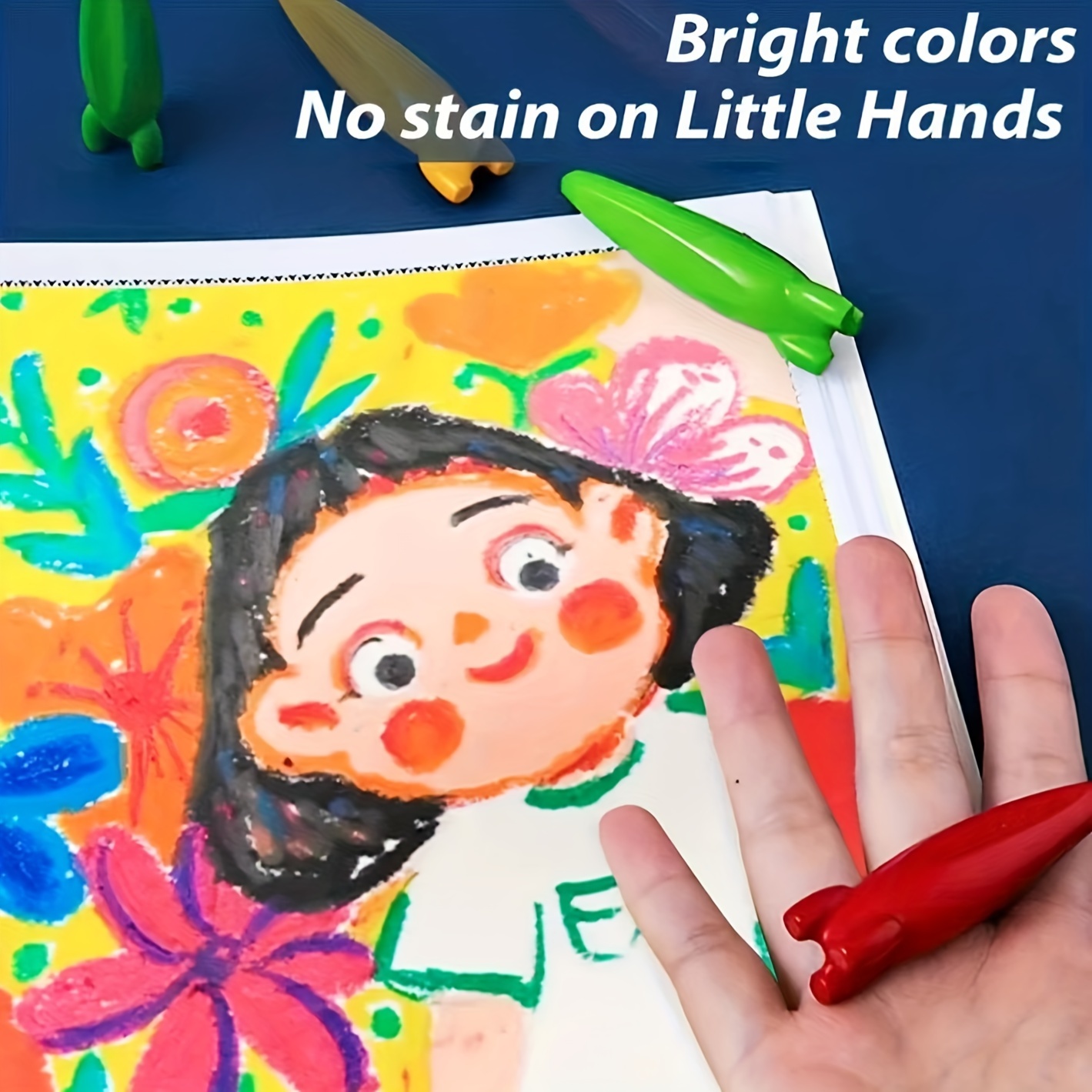 Washable Non toxic Crayons 36 Vibrant Colors Safe Mess free - Temu