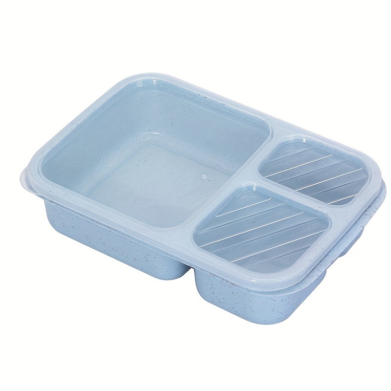  Microwave Food Storage Tray Containers - 3 Section