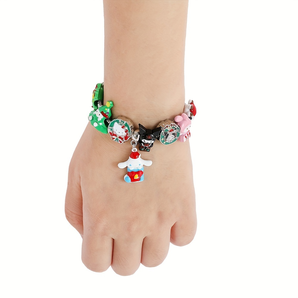 Kawaii Hello Kitty Y2K Bracelet Cinnamoroll Cartoon Anime Sanrio Bangle My  Melody Jewelry Charms Accessory Birthday Girls Gift
