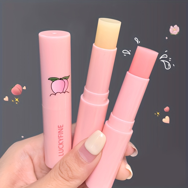 

Long-lasting Peach Magic Lip Balm - Temperature Color Changing, Moisturizing, Hydrating, Fades Lip Lines, Sloughs Off Dead Skin - For Women And Men !